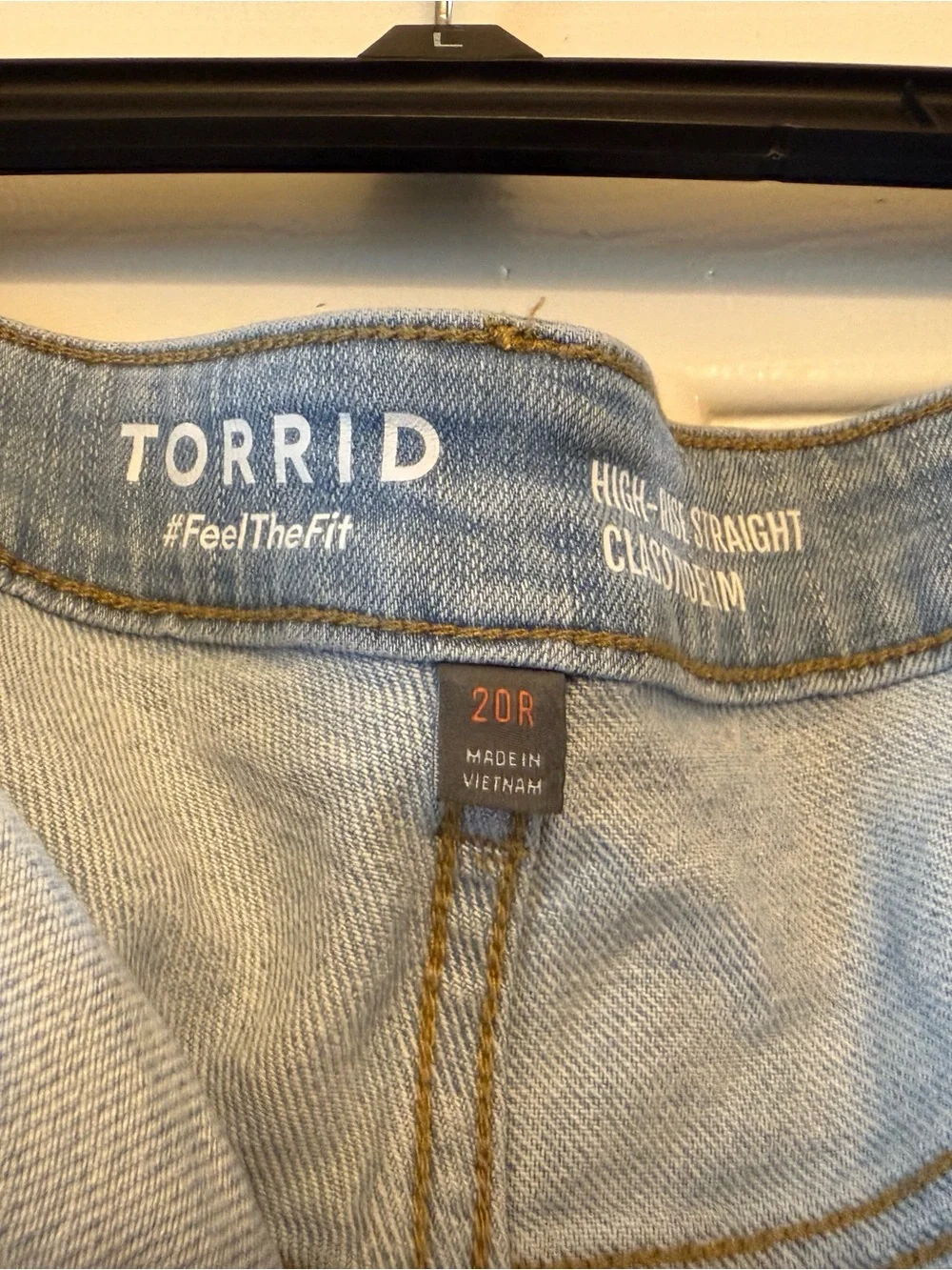 torrid Light Wash Straight Leg Jeans with Front Patch Pockets